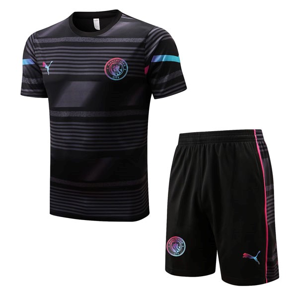 Camiseta Entrenamiento Manchester City Conjunto Completo 2022/23 Gris